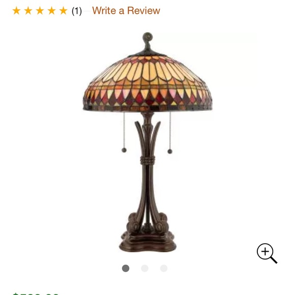 Quoizel Tiffany Lamp - Picture 2 of 6